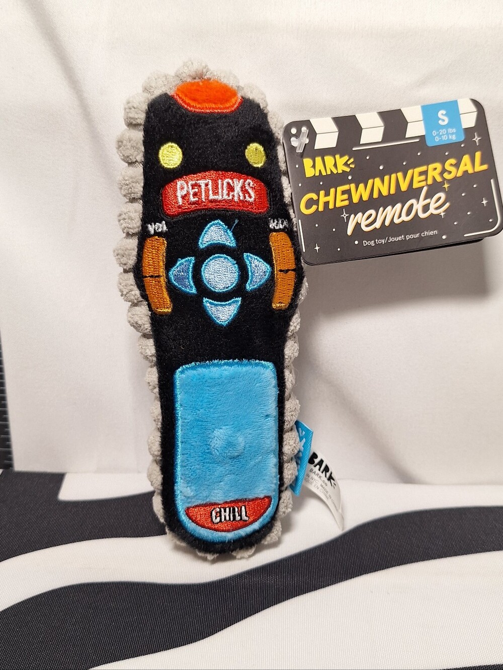 NWT Bark Chewniversal Remote Dog Toy S
